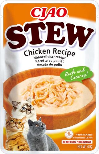 INABA Ciao Stew tasak macskáknak csirke ragu 12x40g