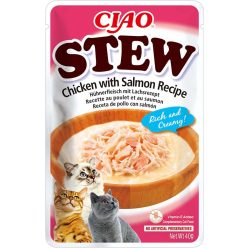 INABA Ciao Stew tasak macskáknak csirke&lazac ragu 12x40g