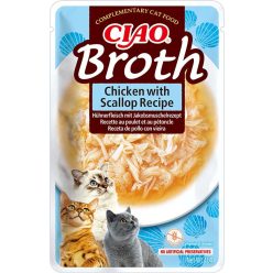   INABA Ciao Broth tasak macskáknak csirke&kagyló leves 12x40g