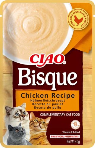 INABA Ciao Bisque tasak macskáknak csirke krémleves 12x40g