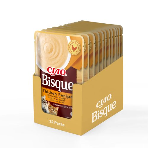 INABA Ciao Bisque tasak macskáknak csirke krémleves 12x40g