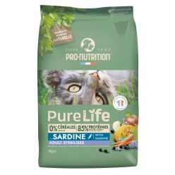   Pro-Nutrition PureLife steril száraz macskaeledel szardínia 8kg