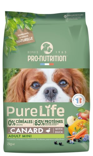 Pro-Nutrition PureLife mini adult száraz kutyaeledel kacsa 2kg