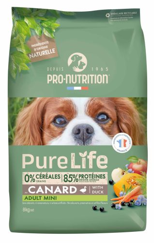 Pro-Nutrition PureLife mini adult száraz kutyaeledel kacsa 8kg