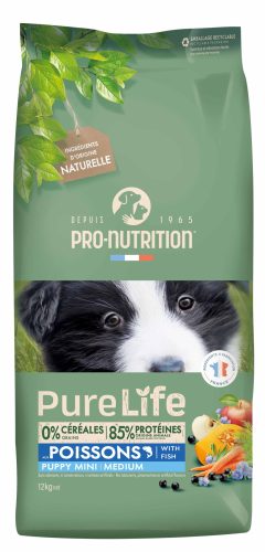 Pro-Nutrition PureLife medium/maxi puppy száraz kutyaeledel hal 12kg