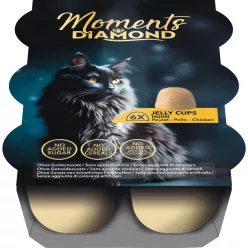 Moments Diamond macska tálka csirke zselés 6x22g