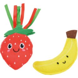 Fit+Fun macskajáték szett eper&banán 9cm