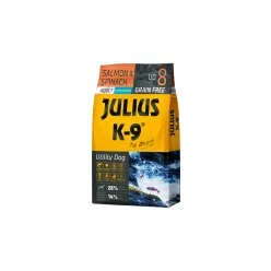 Julius K9 száraztáp gabonamentes lazac&spenót 10kg