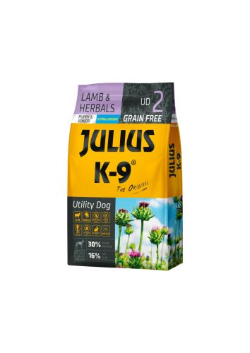 Julius K9 száraztáp gabonamentes bárány&gyógynövény puppy 10kg