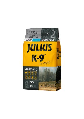 Julius K9 száraztáp gabonamentes bárány&gyógynövény senior 10kg 
