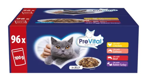 PreVital macska tasak MP vegyes gigabox 96x100g