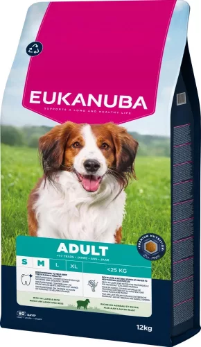 Eukanuba Small&medium Breeds adult bárány&rizs 12kg