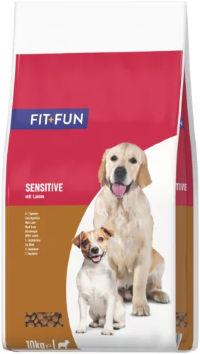 Fit+Fun Sensitive adult száraz kutyaeledel bárány 10kg
