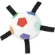 Fit+Fun kutyajáték plüss focilabda 13cm