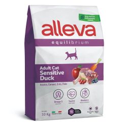   ALLEVA Equilibrium adult érzékeny felnőtt macskáknak kacsa 10kg