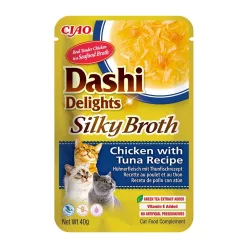 INABA Dashi Delights macska tasak csirke&tonhal leves 12x40g