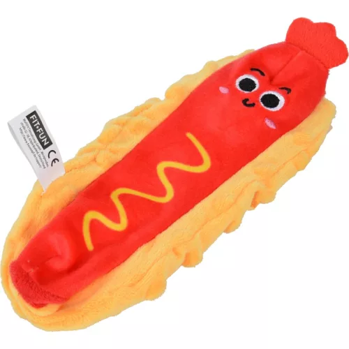 Fit+Fun kutyajáték pizza&hamburger&hotdog plüss
