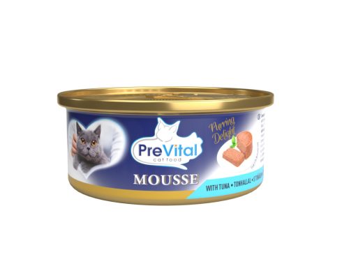PreVital Mousse konzerv felnőtt macskák számára tonhallal 12x85g
