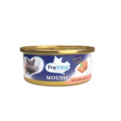   PreVital Mousse konzerv felnőtt macskák számára lazaccal 12x85g