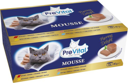 PreVital Mousse konzerv felnőtt macskák számára MP 12x85g