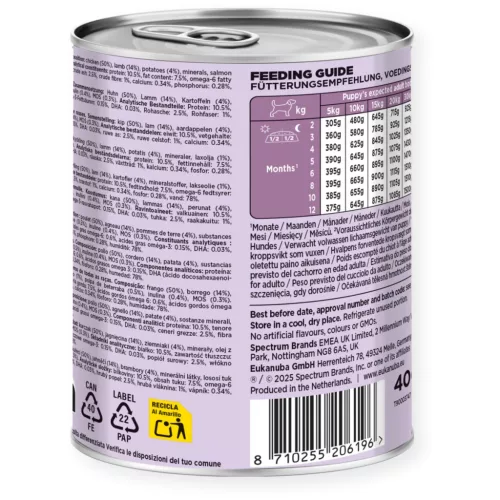 Eukanuba puppy konzerv bárány&burgonya 6x400g
