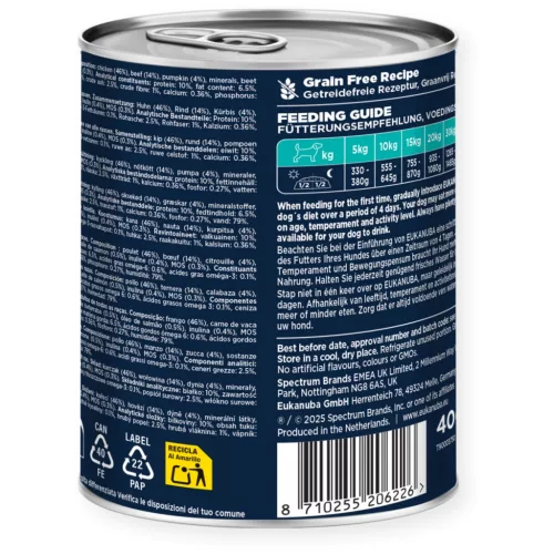 Eukanuba adult konzerv marha&sütőtök 6x400g