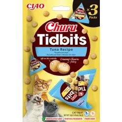   INABA Churu Tidbits golyók tonhalas kiegészítő eledel macskáknak  3x12g
