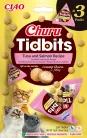 INABA Churu Tidbits golyók tonhalas lazac ízű kiegészítő eledel macskáknak  3x12g