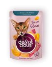 DELICKCIOUS Purr - for Dinner kacsa & sütőtök nedves macskaeledel 12x85g