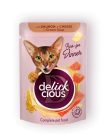 DELICKCIOUS Purr - for Dinner lazac & sajt nedves macskaeledel 12x85g