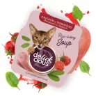 DELICKCIOUS Paw - licking Soup csirke & paradicsom nedves macskaeledel 80g