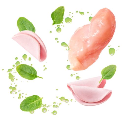 DELICKCIOUS Paw - licking Soup csirke & sonka & spenót nedves macskaeledel 80g