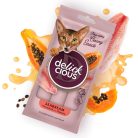 DELICKCIOUS Nose - licking Creamy Snack kiegészítő eledel macskáknak sügér & papaya 4x15g