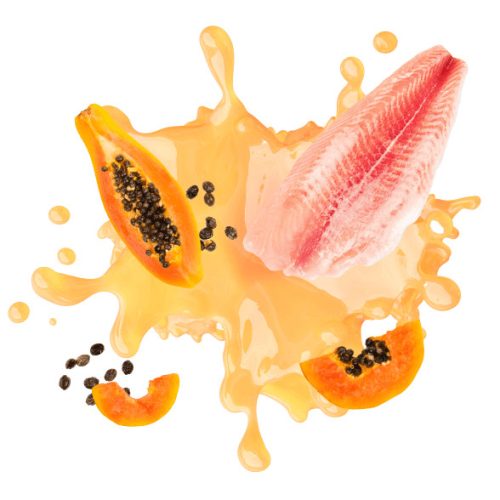 DELICKCIOUS Nose - licking Creamy Snack kiegészítő eledel macskáknak sügér & papaya 4x15g