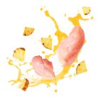 DELICKCIOUS Nose - licking Creamy Snack kiegészítő eledel macskáknak csirke & ananász 4x15g