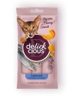 DELICKCIOUS Nose - licking Creamy Snack kiegészítő eledel macskáknak szardínia & sütőtök 4x15g