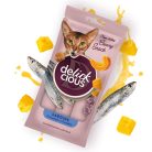 DELICKCIOUS Nose - licking Creamy Snack kiegészítő eledel macskáknak szardínia & sütőtök 4x15g