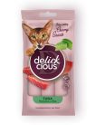 DELICKCIOUS Nose - licking Creamy Snack kiegészítő eledel macskáknak tonhal & aloe vera 4x15g