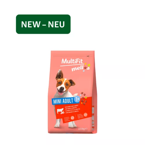MultiFit Mellos Mini adult száraz kuytaeledel marha&sárgarépa 2,5kg