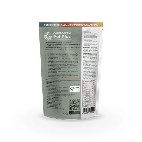Gastroferm Pet Plus Pre- és probiotikum készítmény kistestű kutyáknak 70g