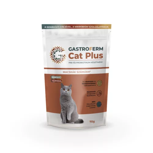 Gastroferm Cat Plus Pre- és probiotikum készítmény macskáknak 70g