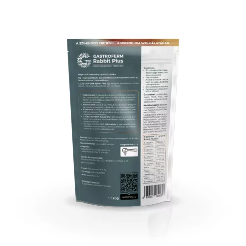 Gastroferm Rabbit Plus Pre- és probiotikum készítmény nyulaknak 120g