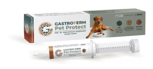Gastroferm Pet Protect Pre- és probiotikum készítmény nagytestű kutyáknak 30ml
