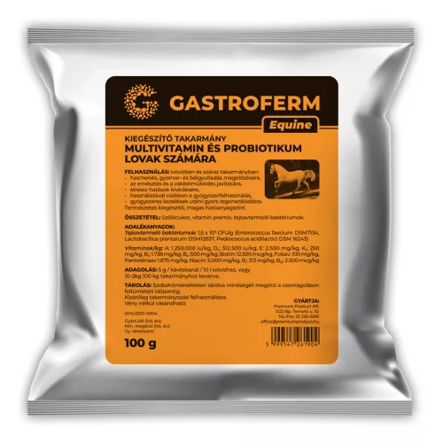 Gastroferm Equine multivitamin&probiotikum készítmény lovaknak 100g