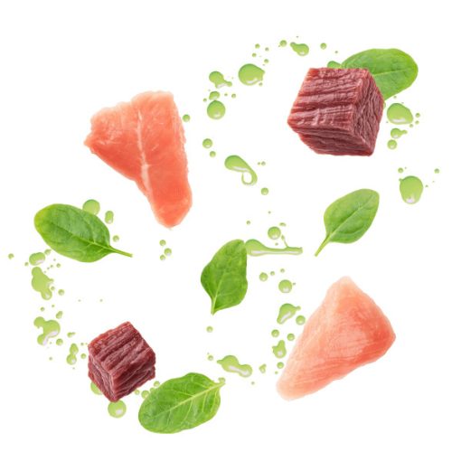 DELICKCIOUS Purr - for Dinner kacsa & csirke & spenót nedves macskaeledel 12x85g