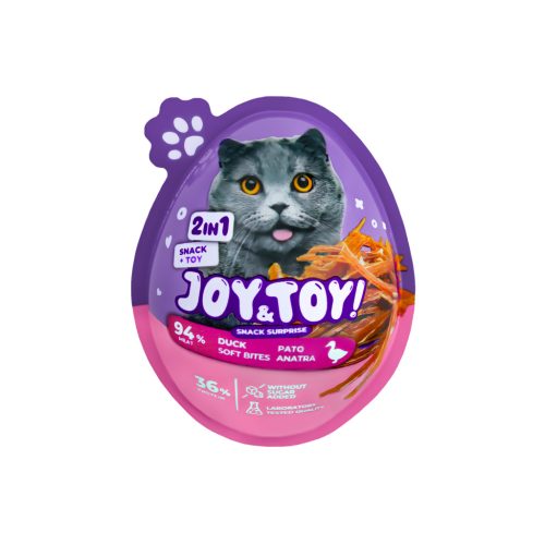 JOY&TOY snack&toy 2in1 bites macska jutalomfalat kacsa 20g