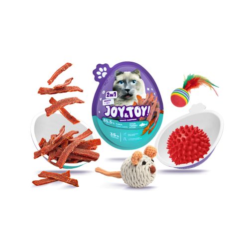 JOY&TOY snack&toy 2in1 chips macska jutalomfalat tonhal 20g