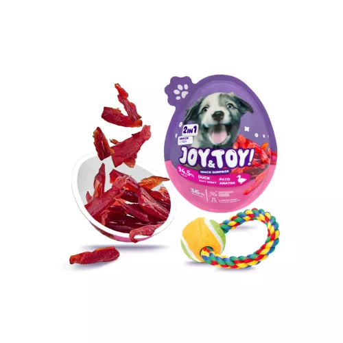 JOY&TOY snack&toy 2in1 jerky kutya jutalomfalat kacsa 20g