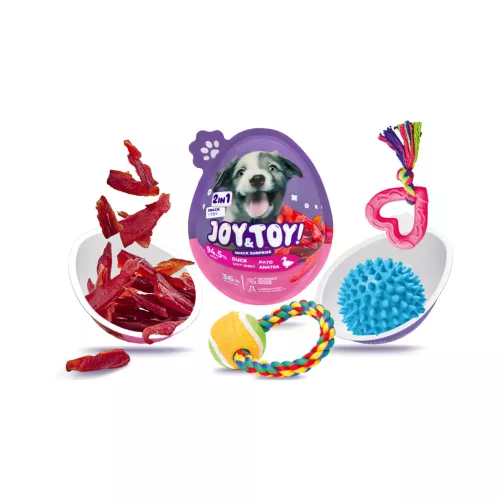 JOY&TOY snack&toy 2in1 jerky kutya jutalomfalat kacsa 20g