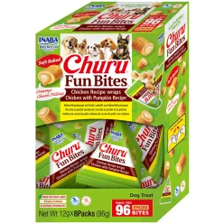   INABA Churu Fun Bites wrap csirke&sütőtök töltelékkel 8x12g